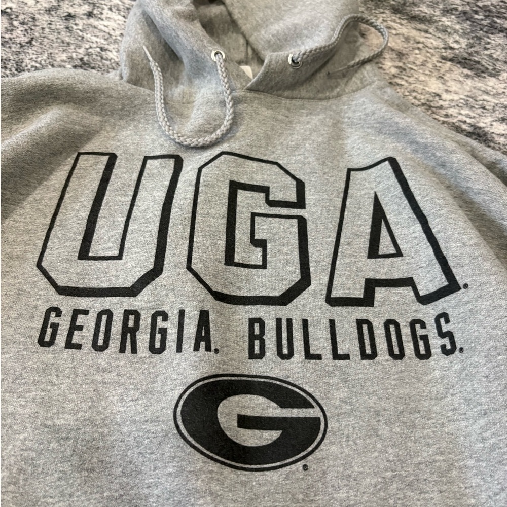 Georgia Bulldogs Gray Hooded Sweatshirt